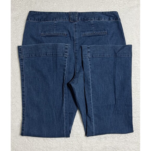 ELLOS Trouser Jeans Women's 18 Blue Light Wash Denim Patch Pockets NWT - Picture 12 of 15